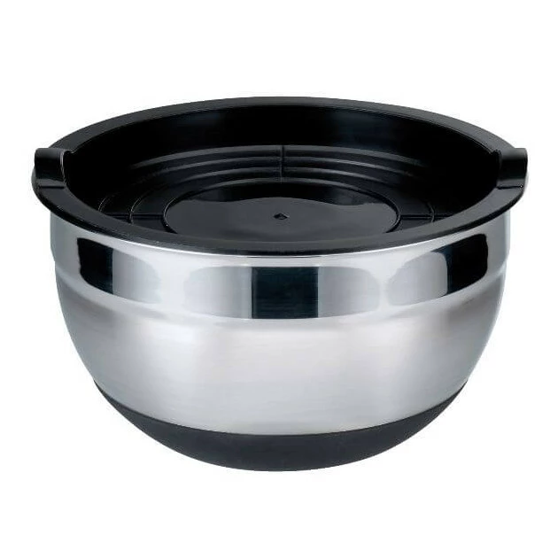 Remise ❤️ Saladier Inox avec Couvercle Ø 20 cm Baumalu 🌟 1 Remise ❤️ Saladier Inox avec Couvercle Ø 20 cm Baumalu 🌟